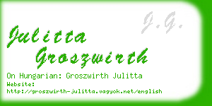 julitta groszwirth business card